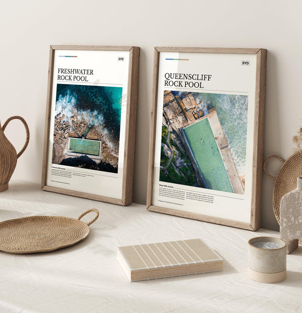 Queenscliff Rock Pool Editorial Poster - Australia Unseen