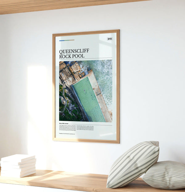 Queenscliff Rock Pool Editorial Poster - Australia Unseen