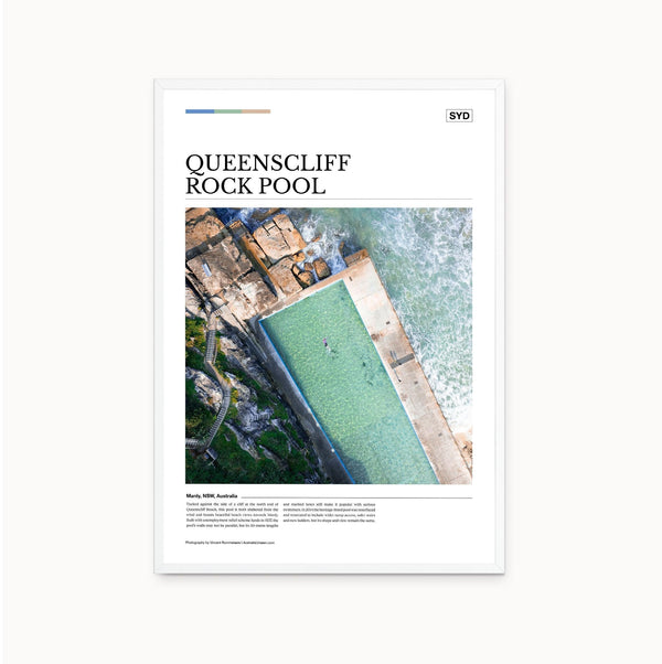 Queenscliff Rock Pool Editorial Poster - Australia Unseen