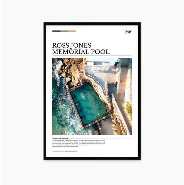 Ross Jones Memorial Pool Editorial Poster - Australia Unseen