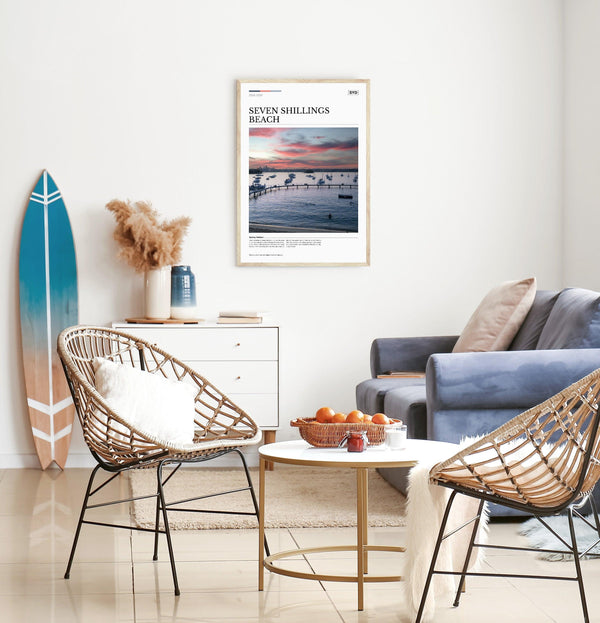 Seven Shillings Beach Editorial Poster - Australia Unseen