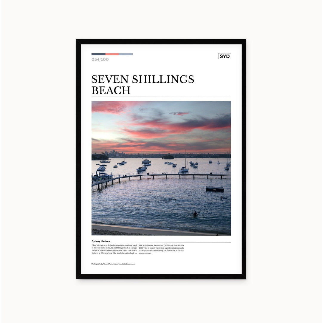 Seven Shillings Beach Editorial Poster - Australia Unseen