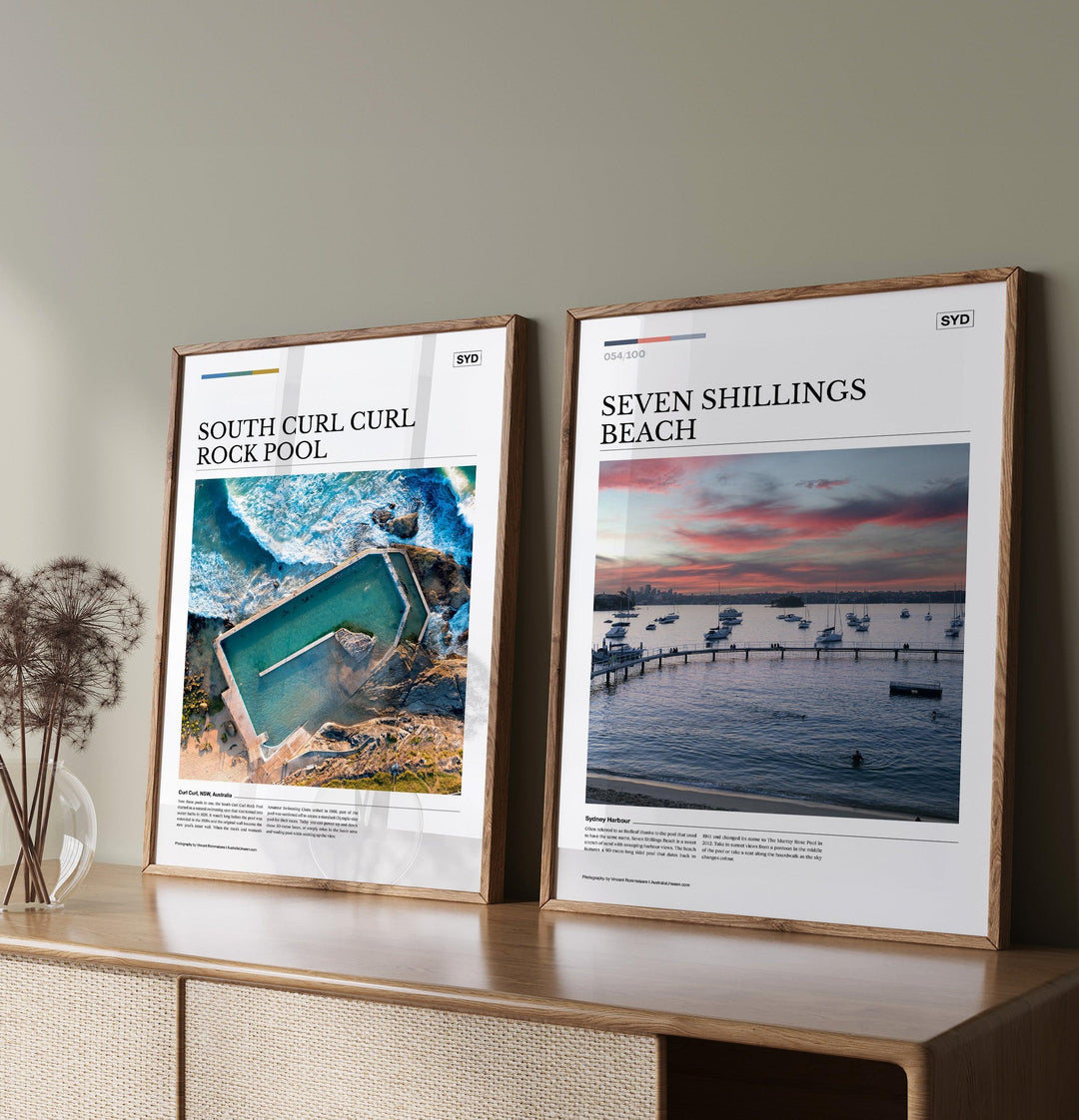 Seven Shillings Beach Editorial Poster - Australia Unseen