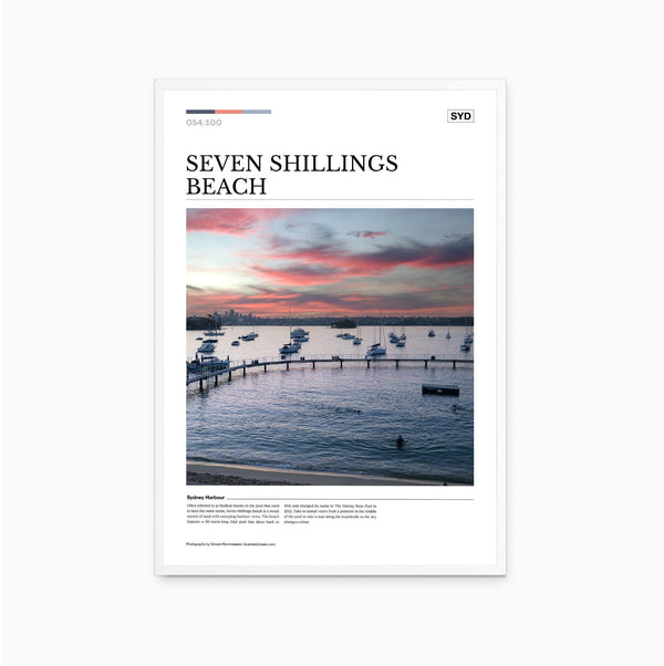 Seven Shillings Beach Editorial Poster - Australia Unseen