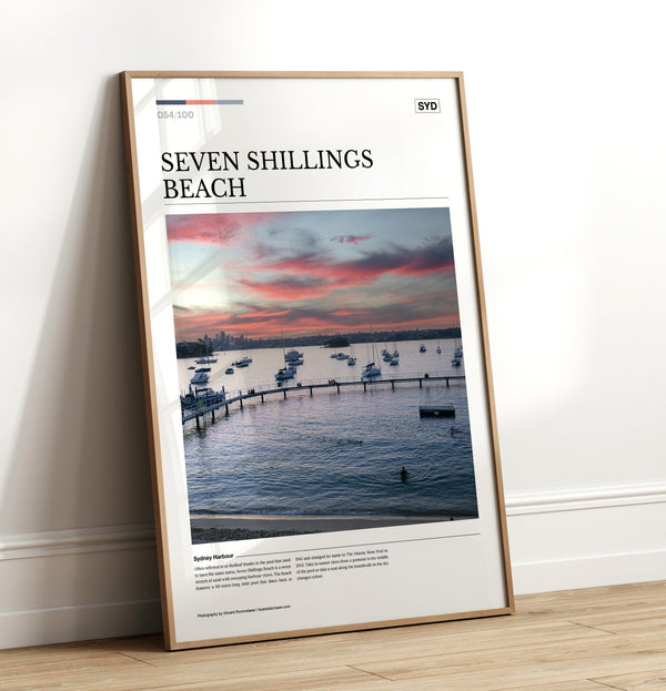 Seven Shillings Beach Editorial Poster - Australia Unseen