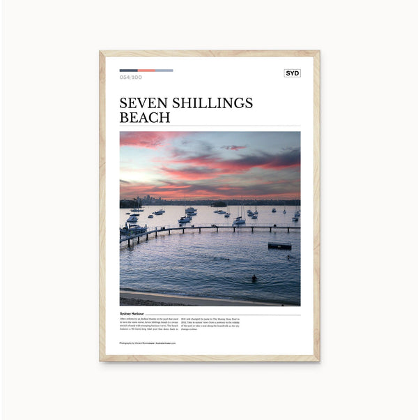 Seven Shillings Beach Editorial Poster - Australia Unseen