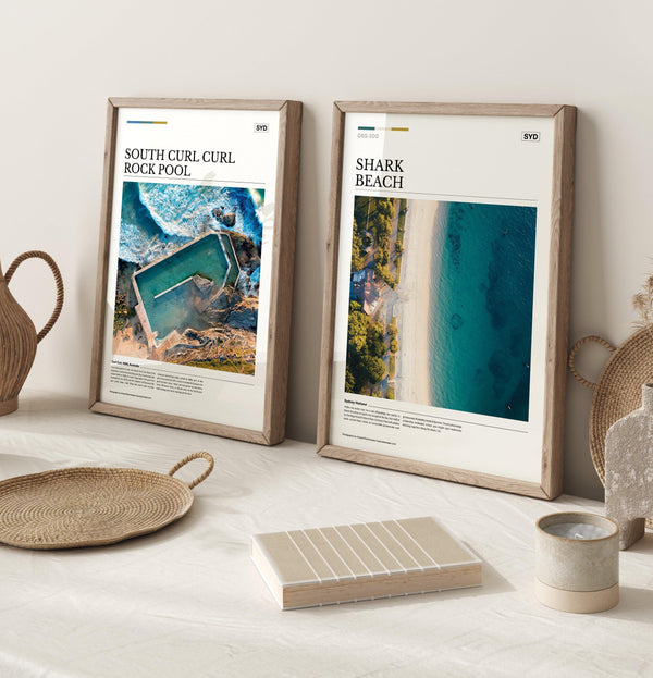 Shark Beach Editorial Poster - Australia Unseen