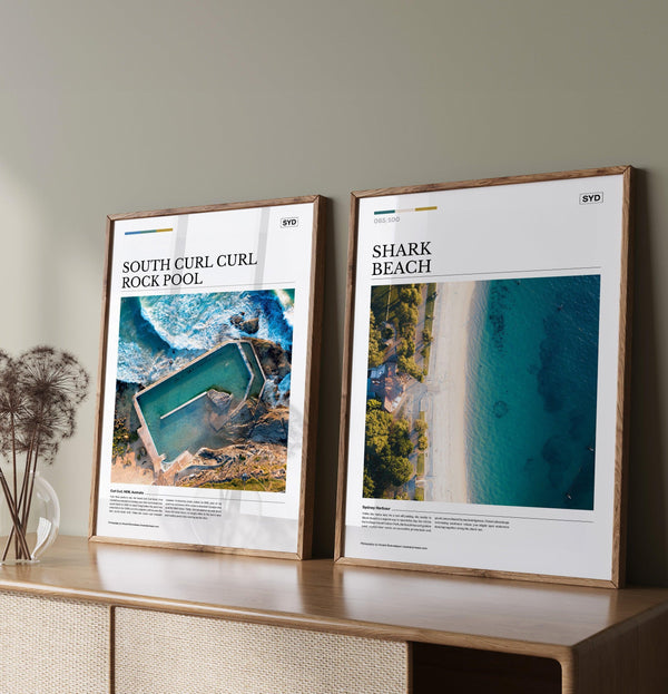Shark Beach Editorial Poster - Australia Unseen