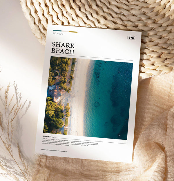Shark Beach Editorial Poster - Australia Unseen