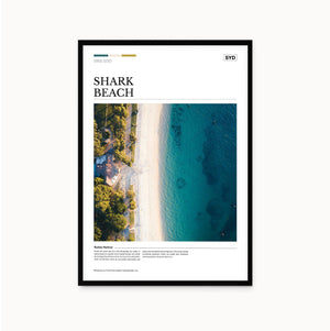 Shark Beach Editorial Poster - Australia Unseen