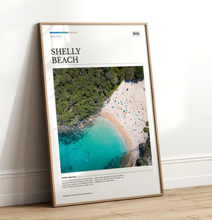 Shelly Beach Editorial Poster - Australia Unseen