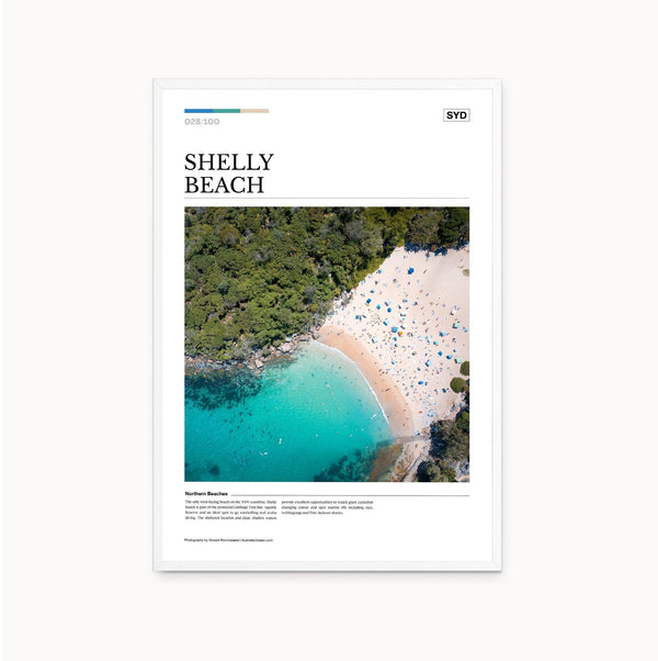 Shelly Beach Editorial Poster - Australia Unseen