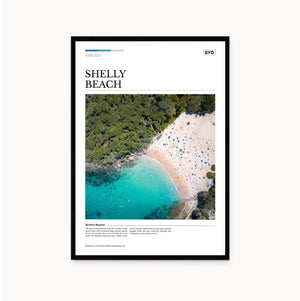 Shelly Beach Editorial Poster - Australia Unseen