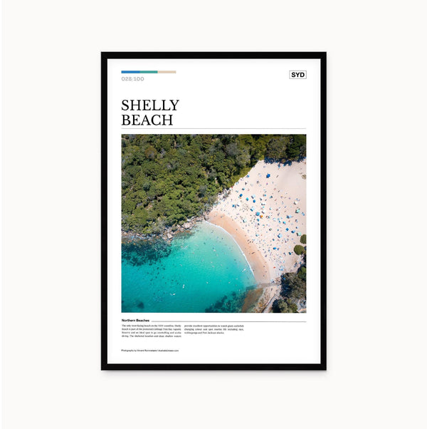 Shelly Beach Editorial Poster - Australia Unseen
