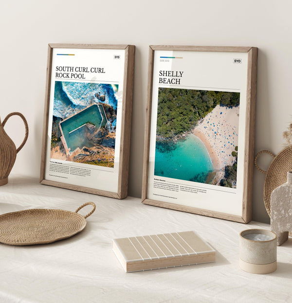 Shelly Beach Editorial Poster - Australia Unseen