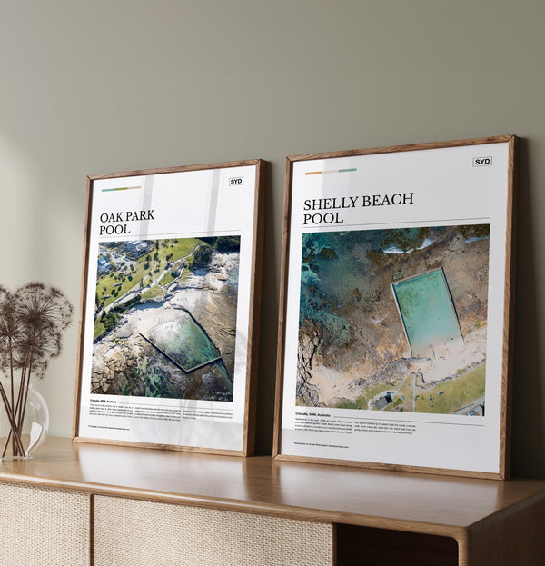 Shelly Beach Pool Editorial Poster - Australia Unseen