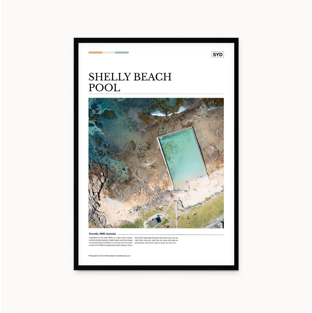 Shelly Beach Pool Editorial Poster - Australia Unseen