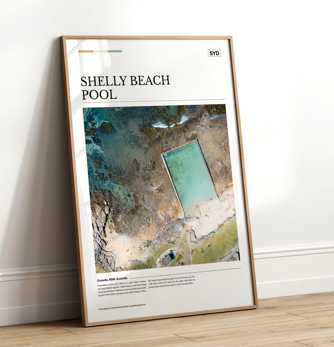 Shelly Beach Pool Editorial Poster - Australia Unseen