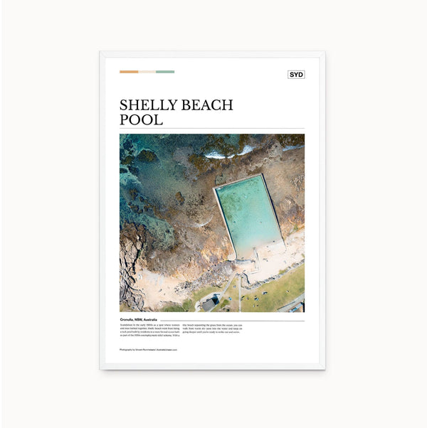 Shelly Beach Pool Editorial Poster - Australia Unseen