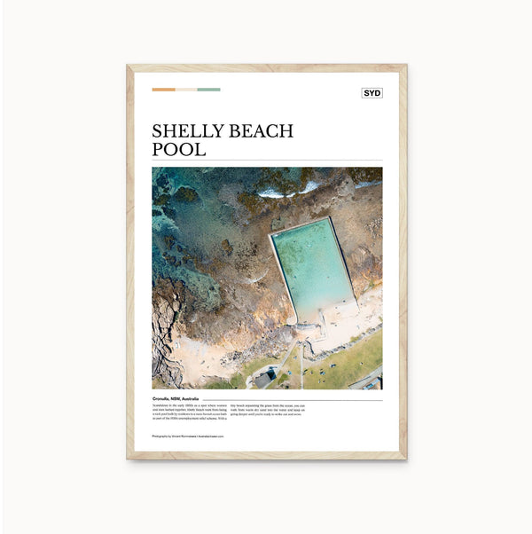 Shelly Beach Pool Editorial Poster - Australia Unseen