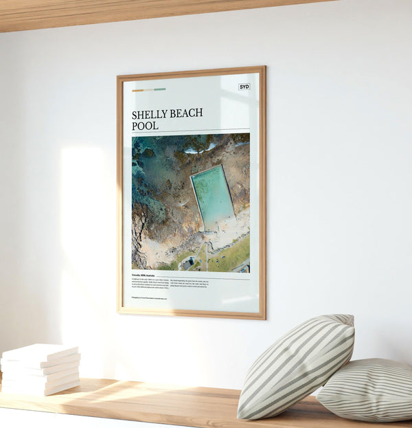 Shelly Beach Pool Editorial Poster - Australia Unseen