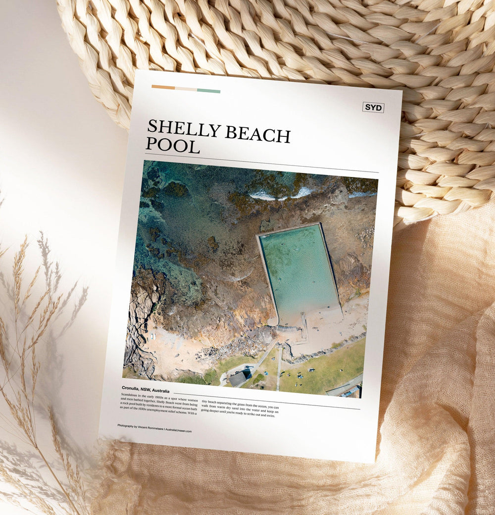 Shelly Beach Pool Editorial Poster - Australia Unseen