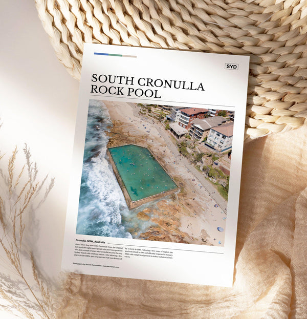 South Cronulla Rock Pool Editorial Poster - Australia Unseen
