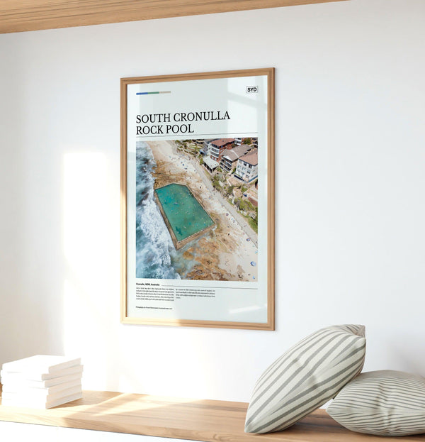 South Cronulla Rock Pool Editorial Poster - Australia Unseen