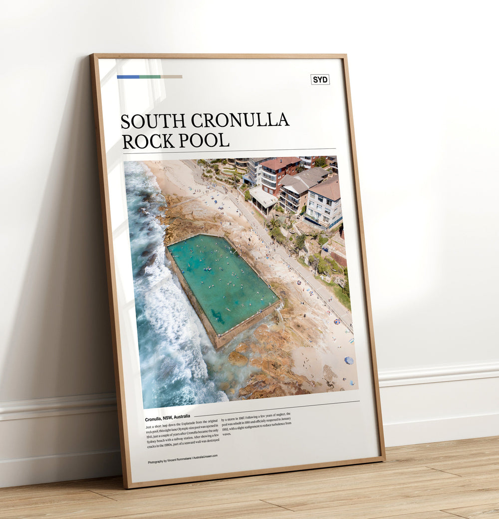 South Cronulla Rock Pool Editorial Poster - Australia Unseen