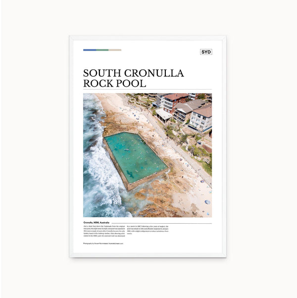 South Cronulla Rock Pool Editorial Poster - Australia Unseen
