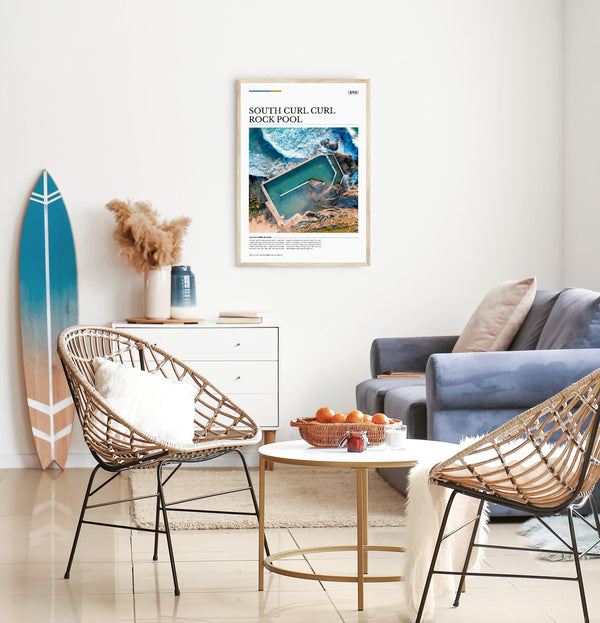 South Curl Curl Rock Pool Editorial Poster - Australia Unseen