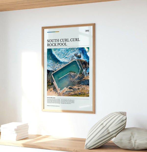 South Curl Curl Rock Pool Editorial Poster - Australia Unseen