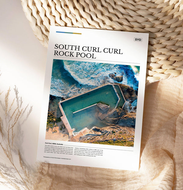 South Curl Curl Rock Pool Editorial Poster - Australia Unseen