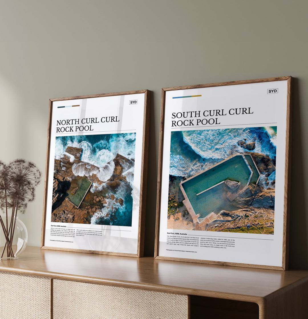 South Curl Curl Rock Pool Editorial Poster - Australia Unseen