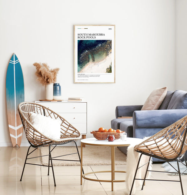 South Maroubra Rock Pools Editorial Poster - Australia Unseen