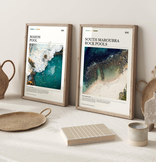 South Maroubra Rock Pools Editorial Poster - Australia Unseen
