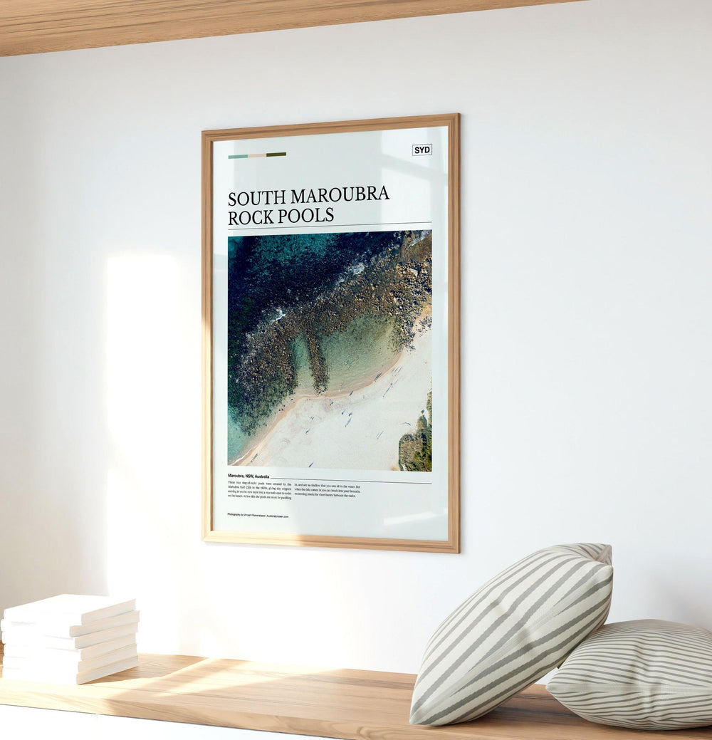 South Maroubra Rock Pools Editorial Poster - Australia Unseen