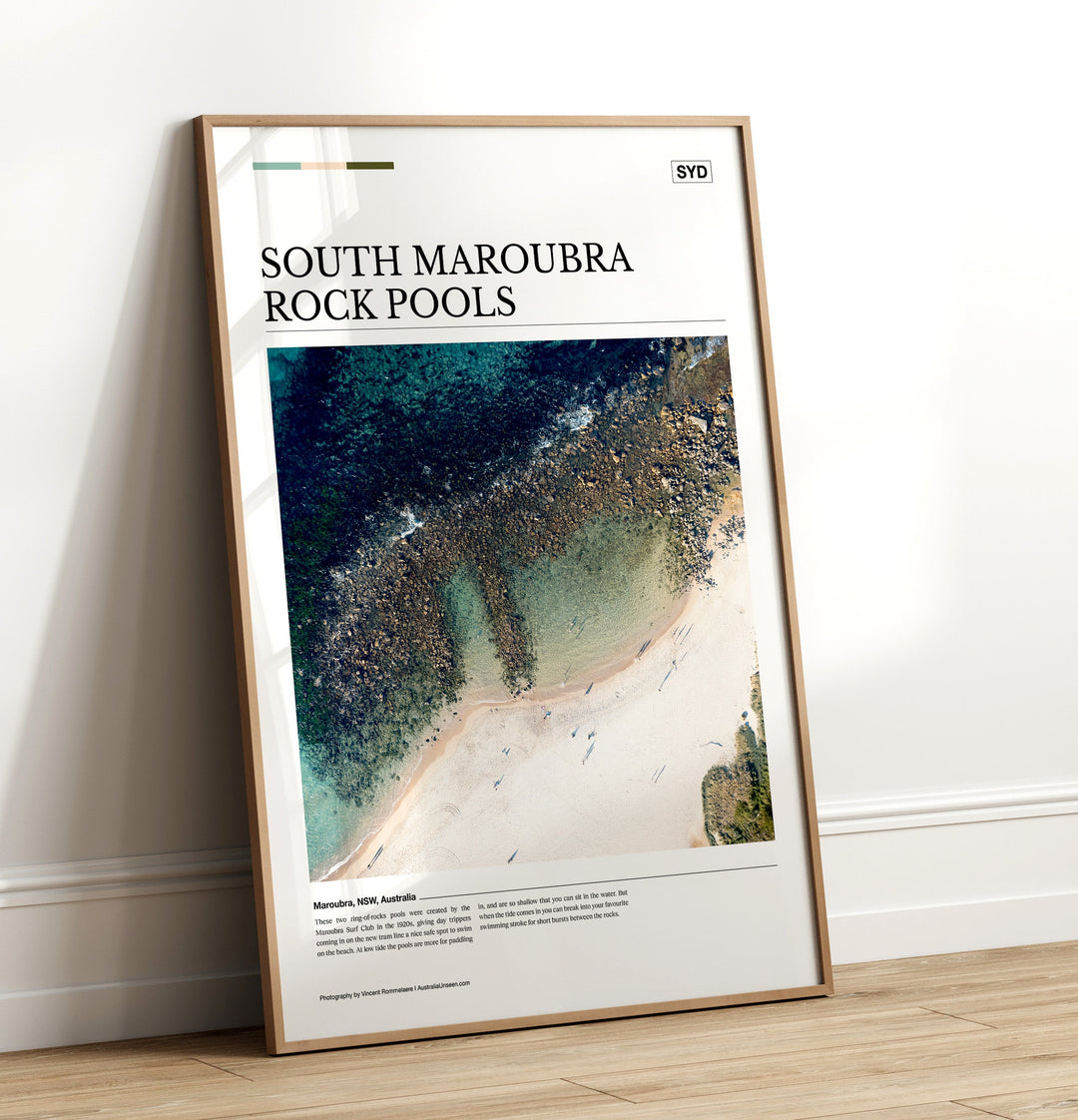 South Maroubra Rock Pools Editorial Poster - Australia Unseen