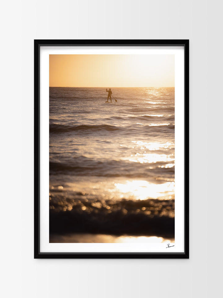 Sunrise stand-up Paddle (Dee Why Beach) - Australia Unseen - Wall Art Print