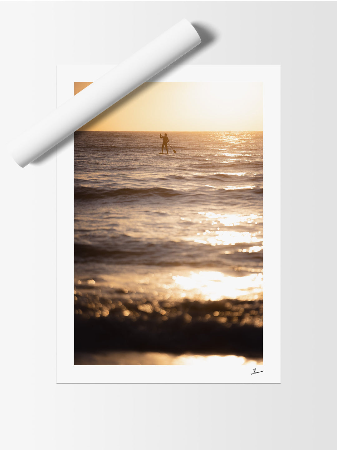 Sunrise stand-up Paddle (Dee Why Beach) - Australia Unseen - Wall Art Print