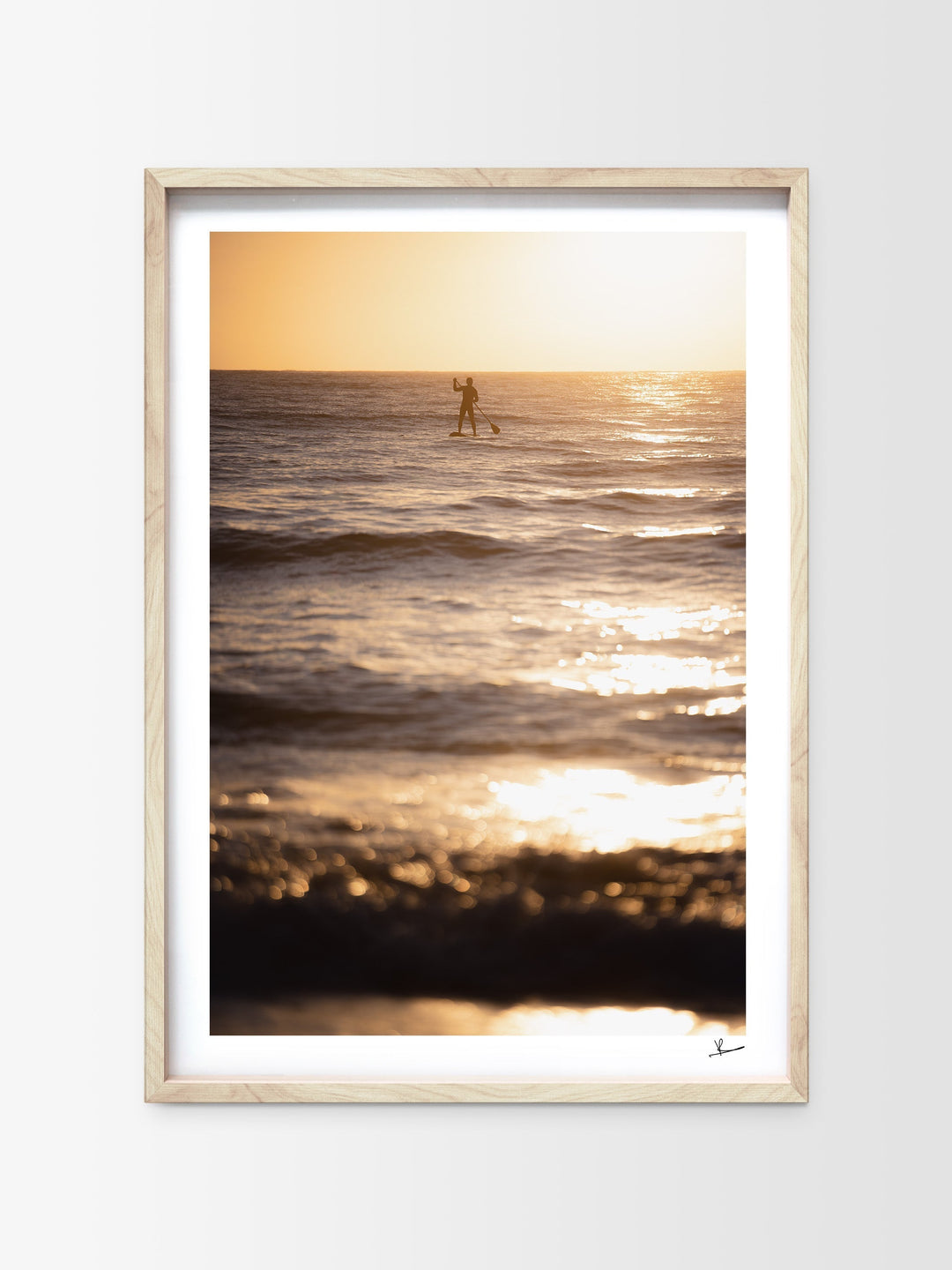 Sunrise stand-up Paddle (Dee Why Beach) - Wall Art Print - Australia Unseen