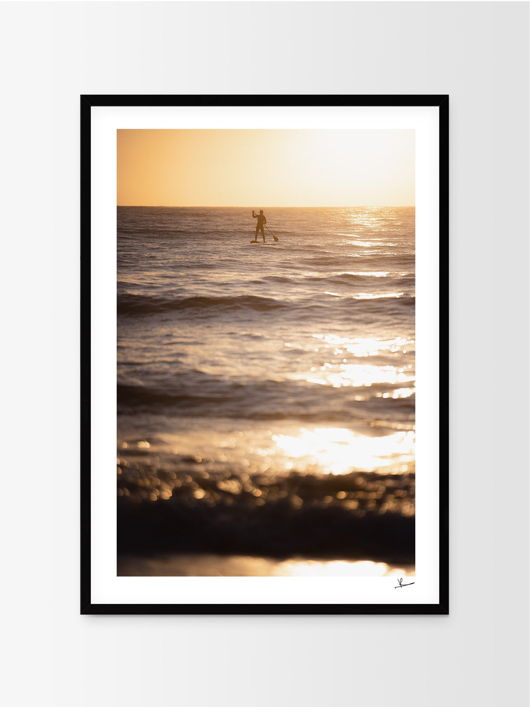 Sunrise stand-up Paddle (Dee Why Beach) - Wall Art Print - Australia Unseen