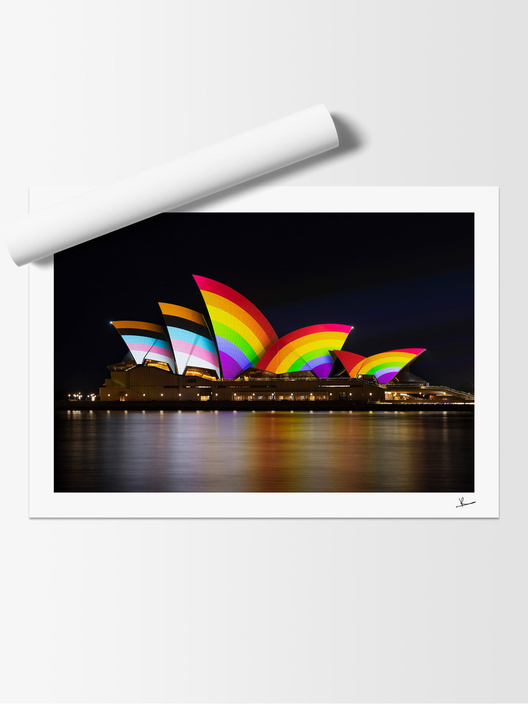 Sydney Opera House Progress Pride Flag - Australia Unseen - Wall Art Print