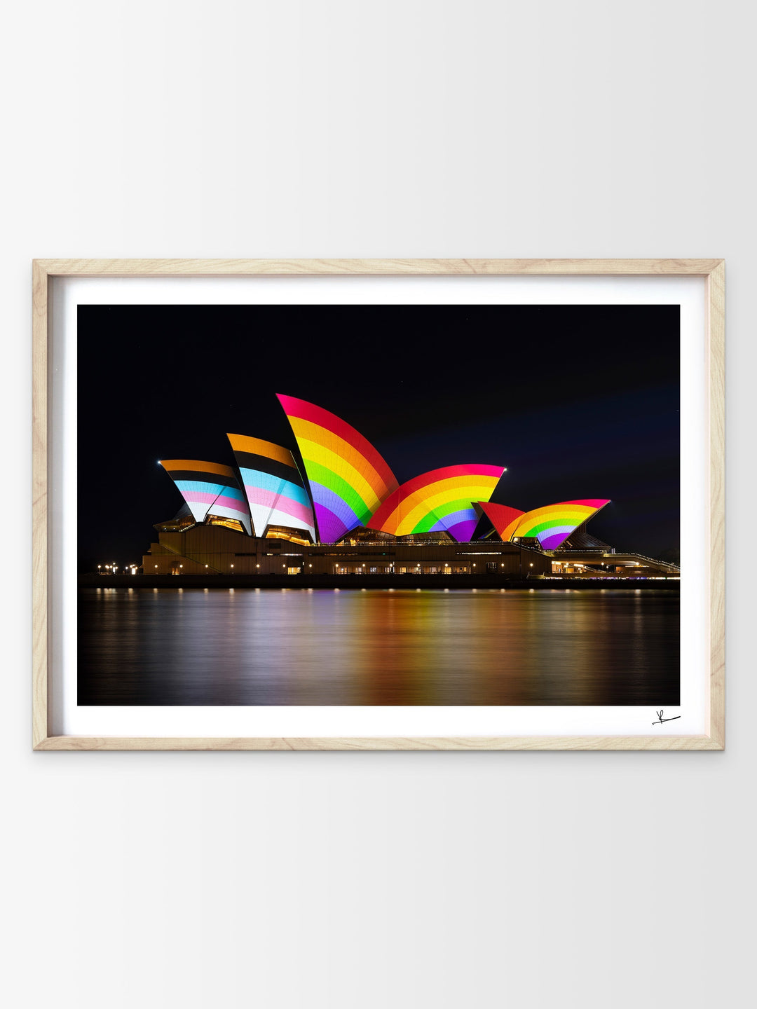 Sydney Opera House Progress Pride Flag - Wall Art Print - Australia Unseen
