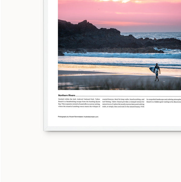 Tallow Beach Editorial Poster - Australia Unseen