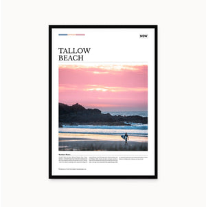 Tallow Beach Editorial Poster - Australia Unseen