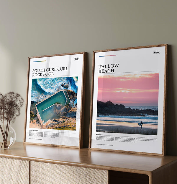 Tallow Beach Editorial Poster - Australia Unseen