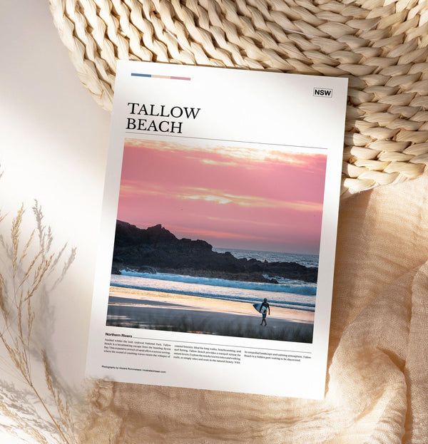 Tallow Beach Editorial Poster - Australia Unseen