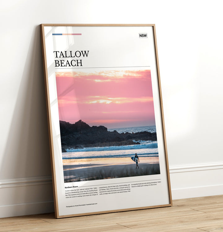 Tallow Beach Editorial Poster - Australia Unseen