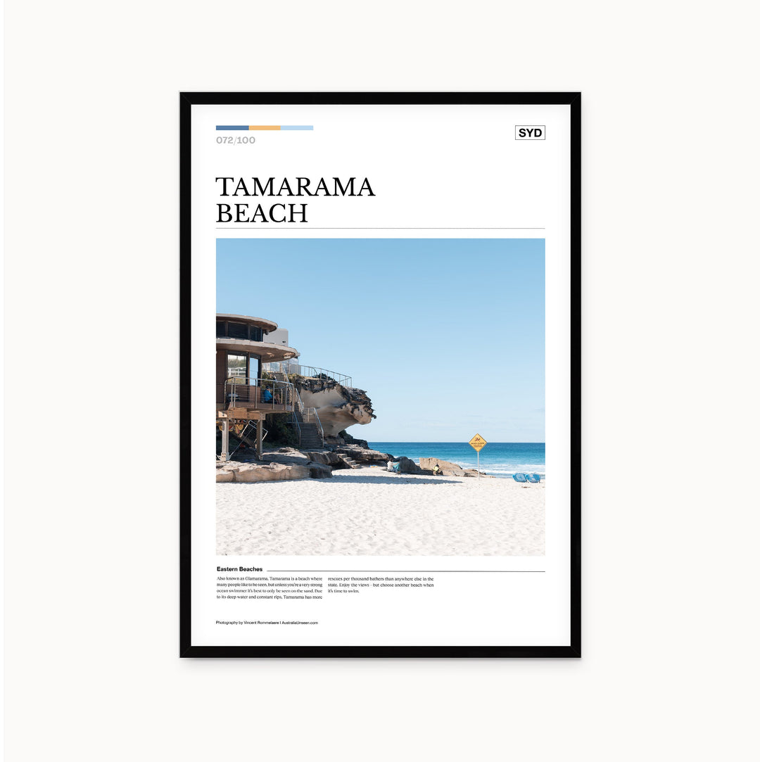 Tamarama Beach Editorial Poster - Australia Unseen